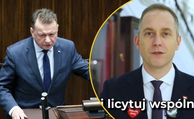 Błaszczak zawiadamia prokuraturę. Chodzi o licytację Tomczyka na WOŚP