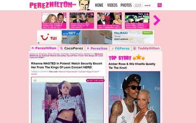 Bloger-celebryta Perez Hilton emocjonuje się gdyńskim "incydentem" /