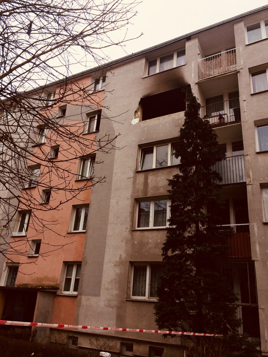 Blok, w którym doszło do wybuchu gazu /Agnieszka Wyderka /RMF FM