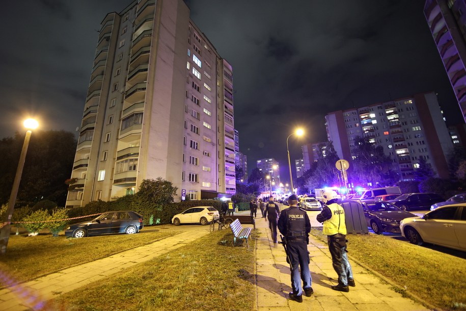 Blok, w którym znaleziono arsenał //Łukasz Gągulski /PAP