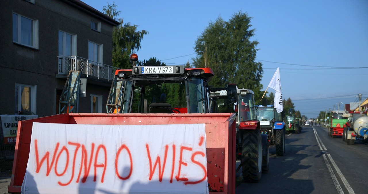 Blokada drogi w Wawrzeńczycach