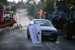 Blokada drogi w Wawrzeńczycach