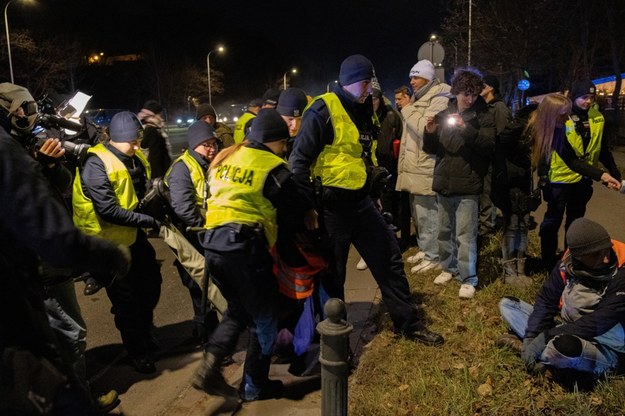 Blokada Ostatniego Pokolenia na Wisłostradzie /Mikołaj Poruszek /RMF FM