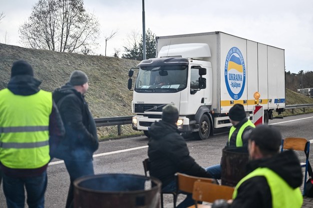 Blokada przejścia granicznego z Ukrainą w Hrebennem. /Omar Marques / ANADOLU /PAP/Abaca