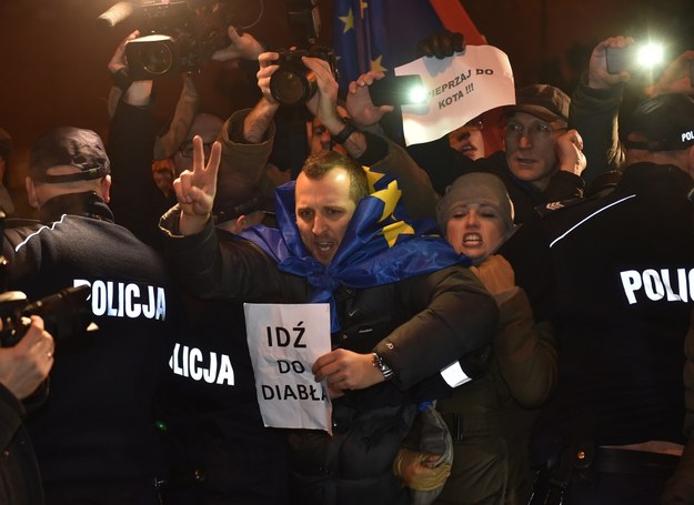Blokada Wawelu 18 grudnia 2016 roku /	Jacek Bednarczyk   /PAP