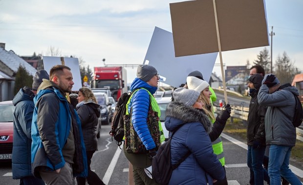 Blokada zakopianki. Mieszkańcy mówią "nie" planom nowej trasy