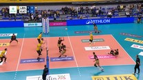 Bloki w meczu Bogdanka LUK Lublin - GKS Katowice. WIDEO