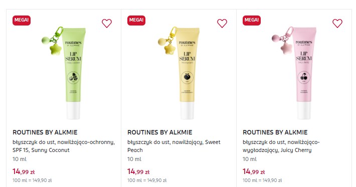 Błyszczyki Routines by Alkmie w promocji w Rossmannie /Rossmann /INTERIA.PL