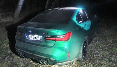 BMW M3 Competition odnalezione w polu przy polsko-litewskiej granicy