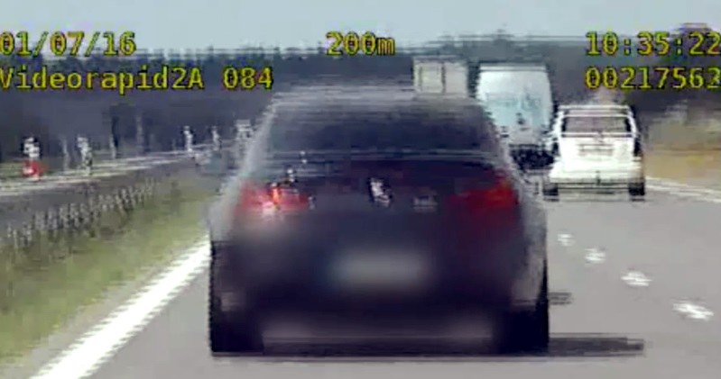 BMW M6 jechało autostradą 250 km/h /Policja