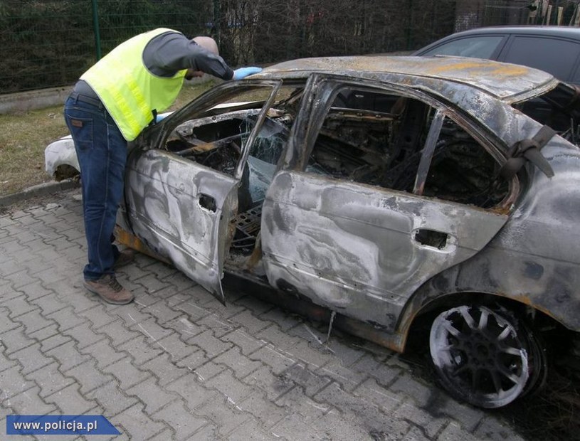 BMW zostało całkowicie spalone /Informacja prasowa
