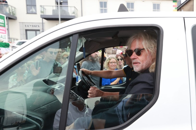 Bob Geldof w drodze na pogrzeb Sinead O'Connor /Liam McBurney / PA Images / Forum /Agencja FORUM