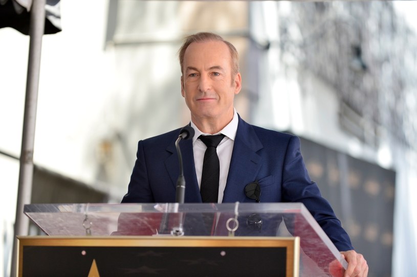 Bob Odenkirk w trakcie uroczystego odsłonięcia swojej gwiazdy w Hollywoodzkiej Alei Sław /Jerod Harris/Getty Images /Getty Images