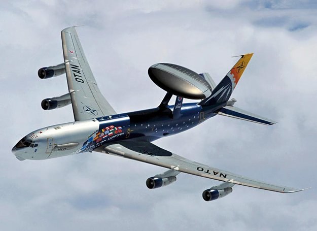 Boeing zaadaptowany na potrzeby AWACS strzegący przestrzeni powietrznej krajów NATO /Polska Zbrojna