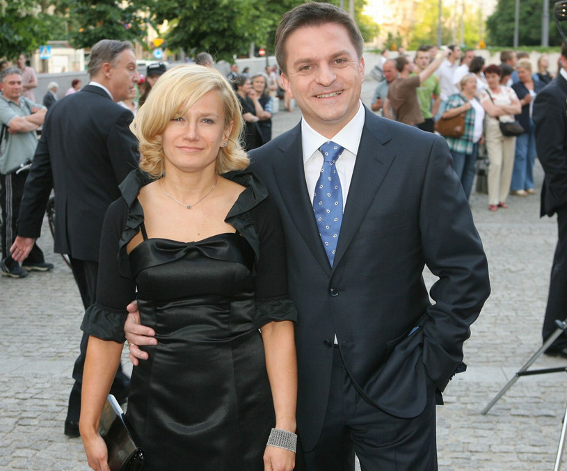 Bogdan Rymanowski z żoną Moniką są już razem 30 lat /Wojciech Olszanka /East News