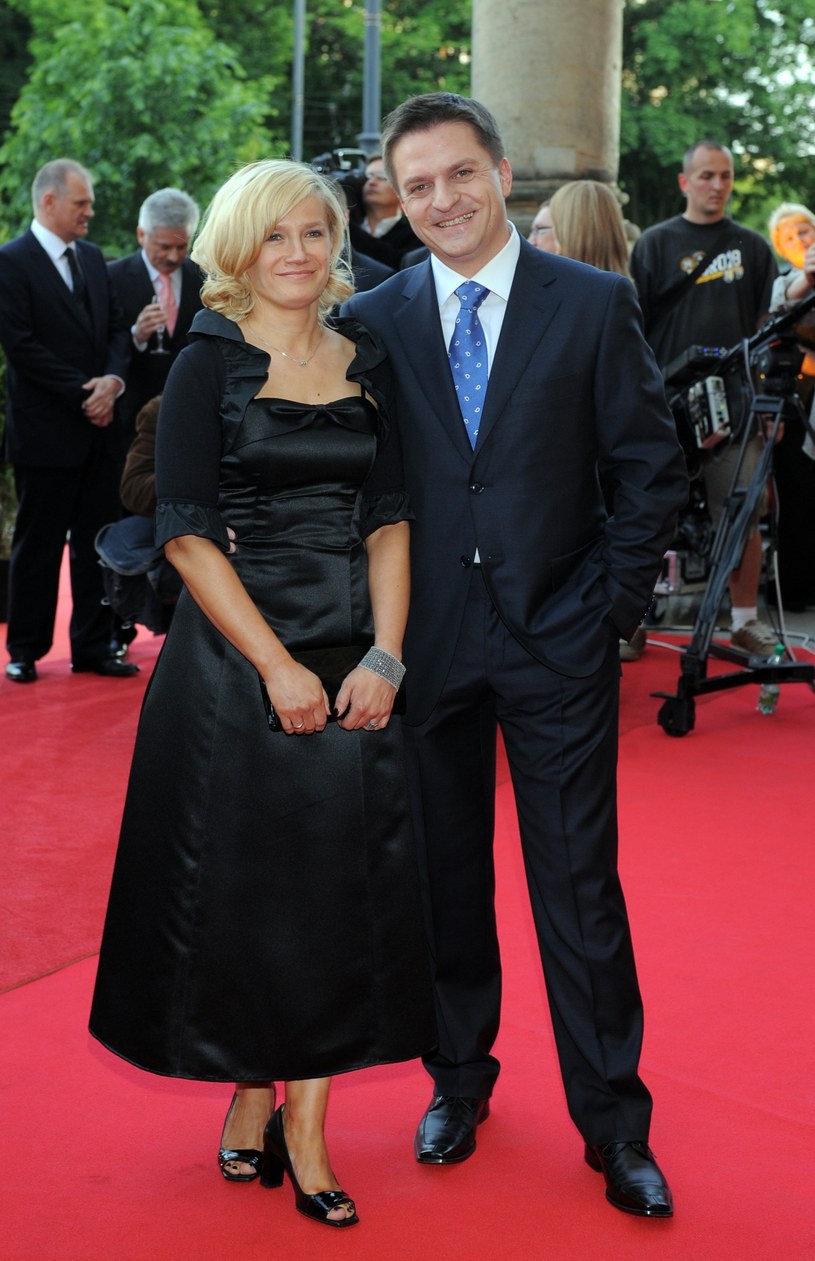 Bogdan Rymanowski z żoną Moniką /Andras Szilagyi /MWMedia