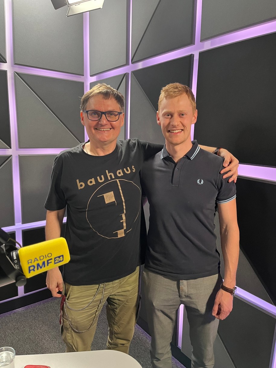 Bogdan Zalewski i Vincent Helbig w studiu RMF FM w Krakowie /Łukasz Król /RMF24