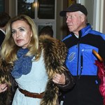 Bogumiła Wander z mężem na salonach