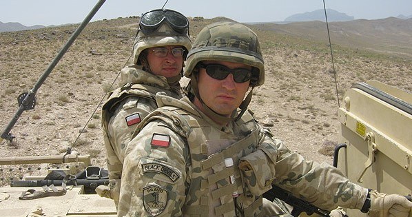 Bohater wywiadu w czasie misji w Iraku /Polska Zbrojna