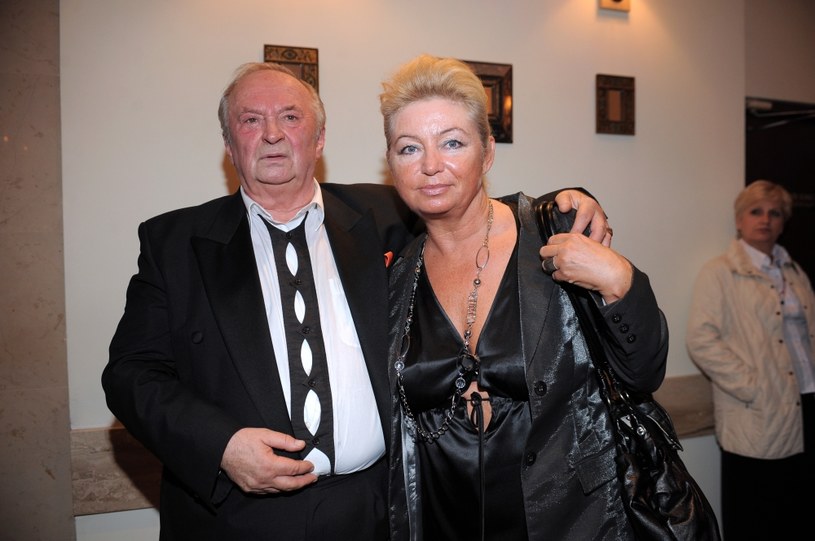 Bohdan Łazuka z żoną /MWMedia