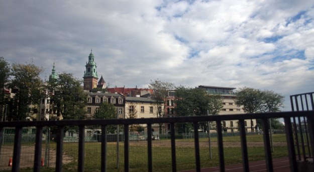 Boisko na Placu na Groblach. W tle Wawel /Maciej Nycz /RMF FM