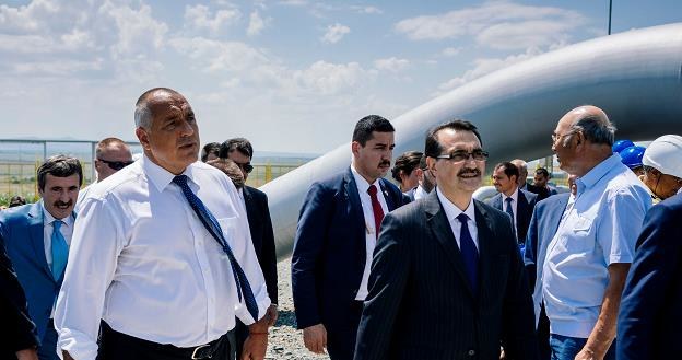 Bojko Borisow (L), premier Bułgarii i Fatih Donmez (P), minister energii Turcji /AFP