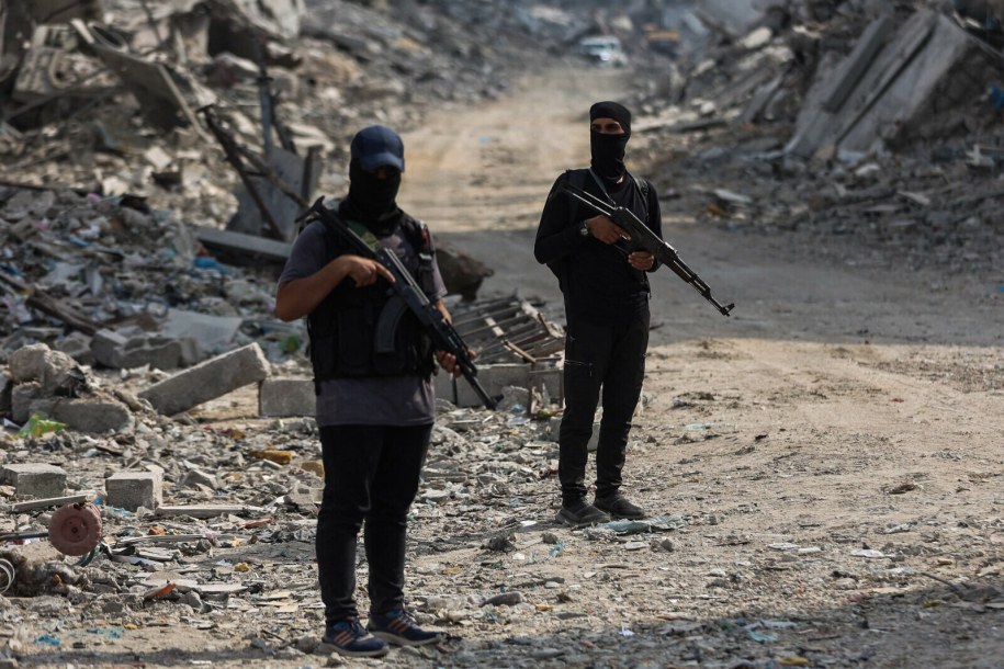 Bojownicy Hamasu /OMAR AL-QATTAA/AFP/East News /East News