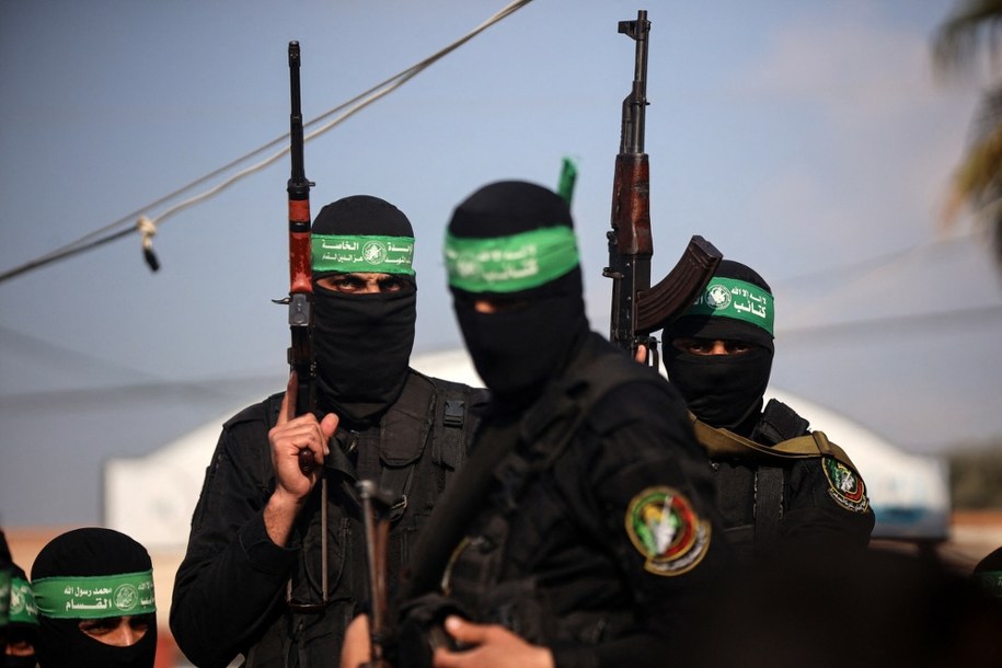 Bojownicy organizacji terrorystycznej Hamas /Nur Photo/East News /East News