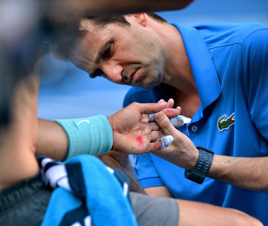 Ból się opłacił. Nadal w fianale Australian Open /JOE CASTRO /PAP/EPA