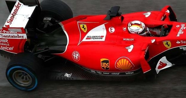 Bolid Scuderia Ferrari, ale z boku oznaczenie Alfa Romeo /AFP