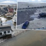 powodzie Bomba cyklonowa w USA. Morska piana na ulicach miasta