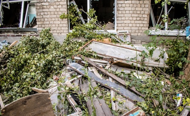 Bomba zgubiona, domy uszkodzone. "Popis" rosyjskiego lotnictwa 