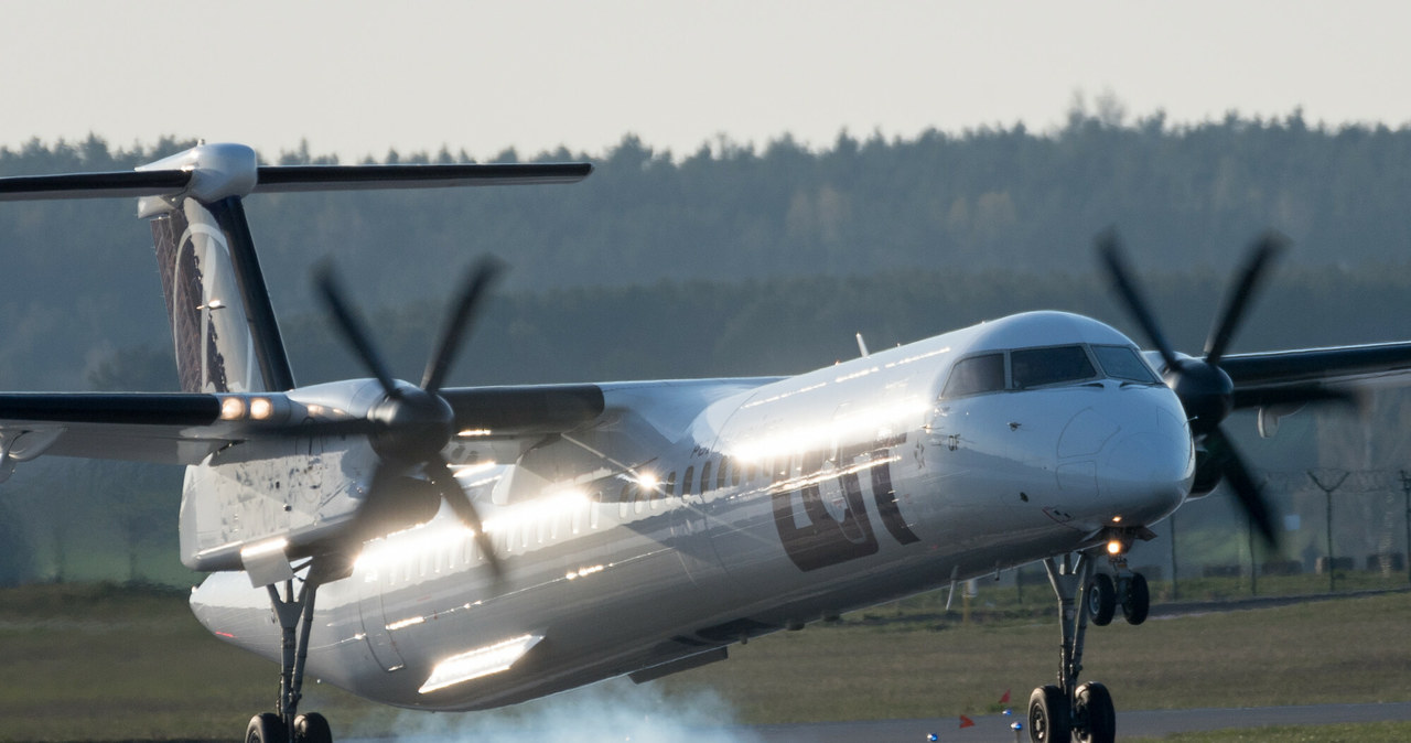 Bombardier Dash Q400 ostatni raz w barwach LOT-u poleci 6 grudnia. /Wojciech Stróżyk /Reporter   /East News