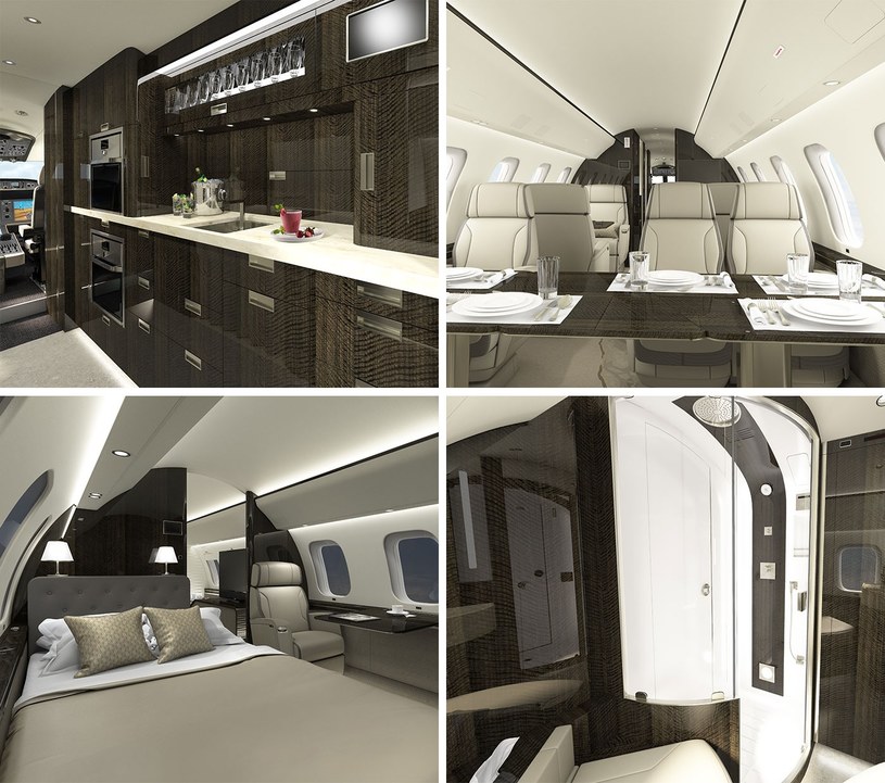 Bombardier Global 800 zapewnia najwyższy komfort podróży dla 19 pasażerów / foto: Bombardier /domena publiczna