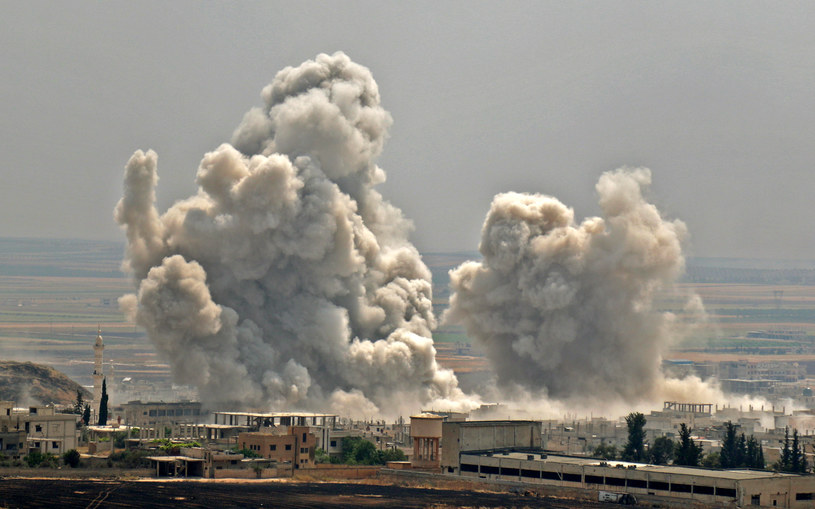 Bombardowania w Idlibie /ANAS AL-DYAB  /AFP