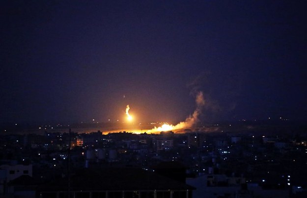 Bombardowanie Strefy Gazy /MOHAMMED SABER  /PAP/EPA