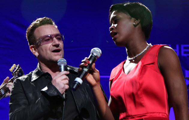 Bono miał wypadek na rowerze /Jonathan Leibson /Getty Images