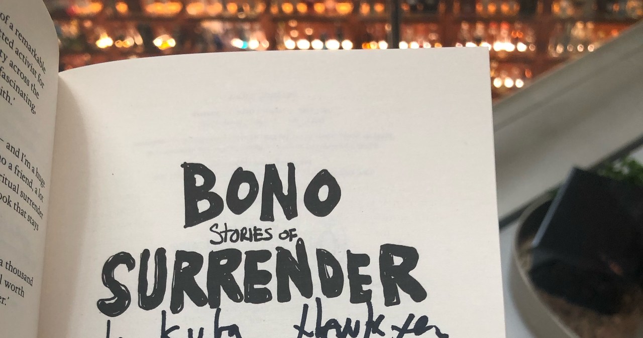 "Bono: Stories of Surrender" z dedykacją od autora /materiały prasowe