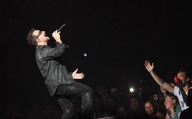 Bono z U2 podczas historycznej pod względem zarobków trasie koncertowej fot. Mike Coppola /Getty Images/Flash Press Media