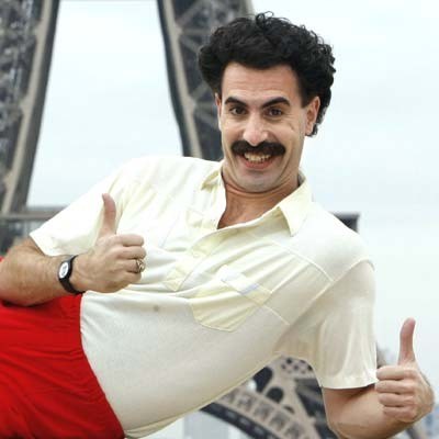 Borat nie wygląda na zbytnio zmartwionego /AFP