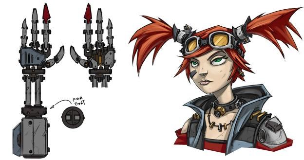 Borderlands 2 - szkic koncepcyjny klasy Mechromancer /CDA