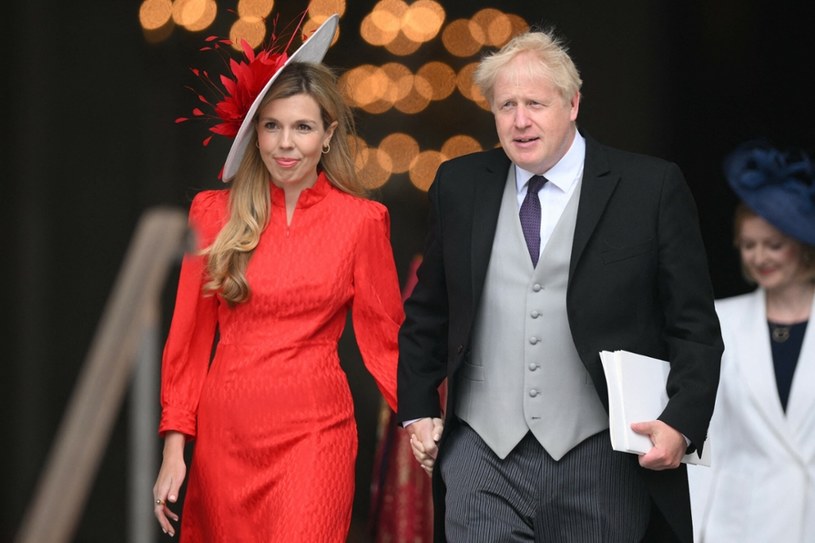 Boris Johnson  i jego żona Carrie Johnson /DANIEL LEAL/AFP /East News