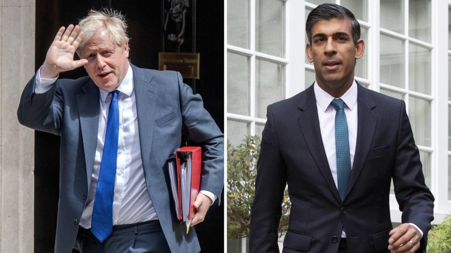 Boris Johnson i Rishi Sunak /AA/ABACA, Beresford Hodge /PAP/EPA