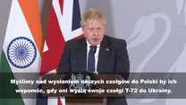 Boris Johnson: Myślimy nad wysłaniem czołgów do Polski