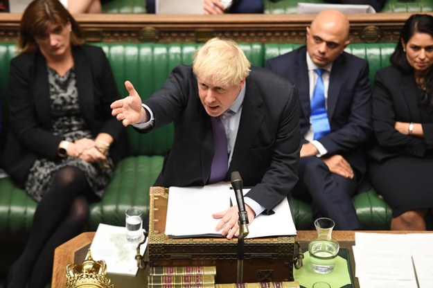 Boris Johnson podczas debaty w parlamencie /JESSICA TAYLOR / UK PARLIAMENT  /PAP/EPA