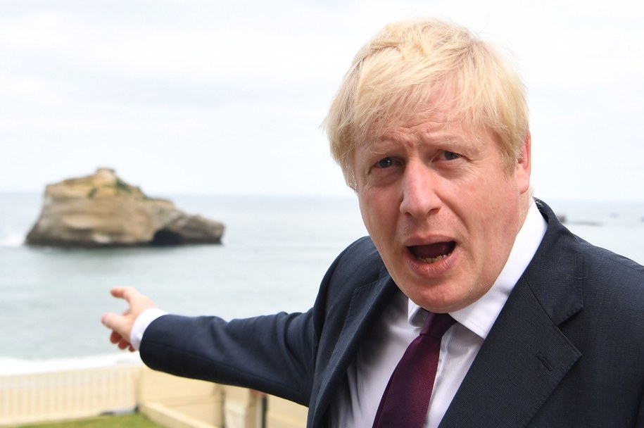 Boris Johnson podczas szczytu G7 /ANDREW PARSONS / POOL /PAP/EPA