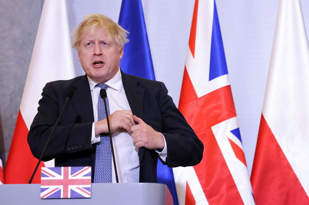 Boris Johnson podczas wizyty w Polsce / 	Leszek Szymański    /PAP