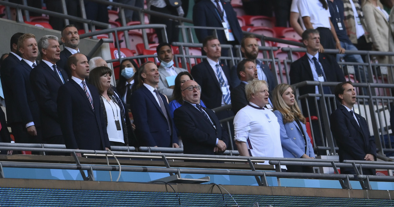 Boris Johnson z żoną na Euro 2020 /Pool Getty /East News