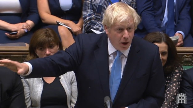 Boris Johnson zawiesił na pięć tygodni obrady Izby Gmin /UK PARLIAMENTARY RECORDING UNIT /PAP/EPA