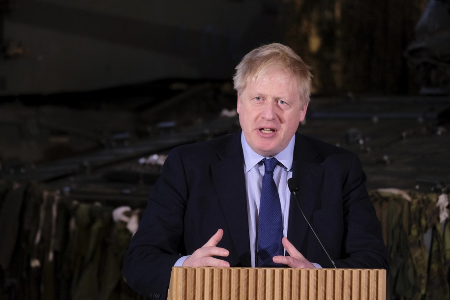 Boris Johnson /VALDA KALNINA /PAP/EPA